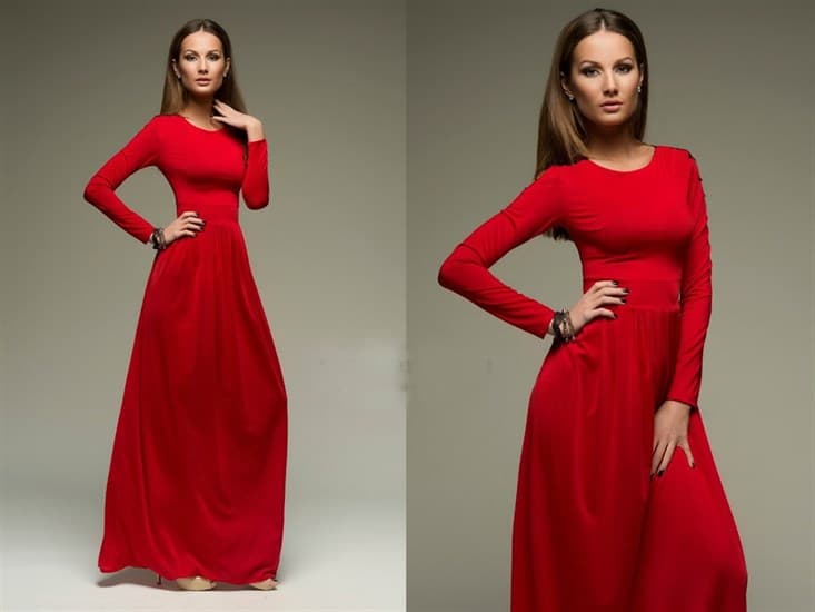 Красное Платье В Пол Купить