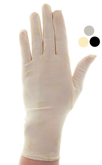 Короткие перчатки из мелкой сетки Шанель. 3 цвета 4053