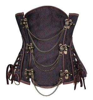 Steampunk Коричневый корсет под грудь Steampunk Коричневый корсет под грудь