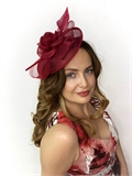4356. Шляпка Элеонора. Темно-красная 4356 - фото 24789