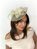 Шляпка из синамей  Луна без вуали. Айвори 3506 - фото 24819